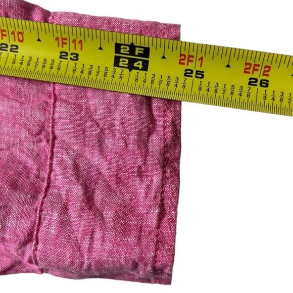 Sigrid Olsen Pink Linen Roll Tab Sleeve Beachy Coastal Lagenlook Tunic Size 1X - Picture 10 of 14